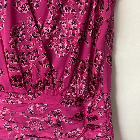 White House Black Market Pink Floral Blouse - Picture 2 of 7